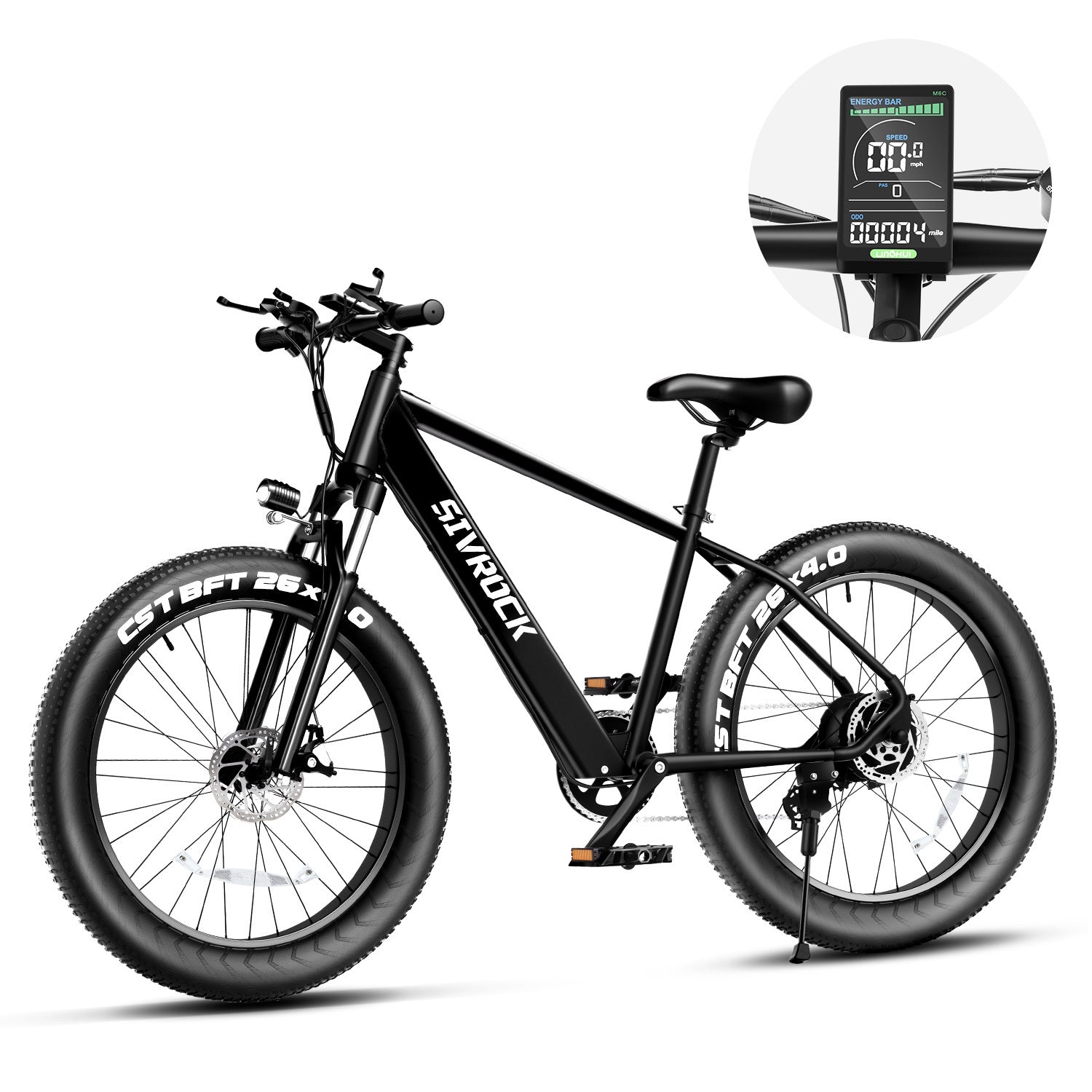 Sivrock 1000W Electric Fat Tire Mountain Bike (Long-Range)