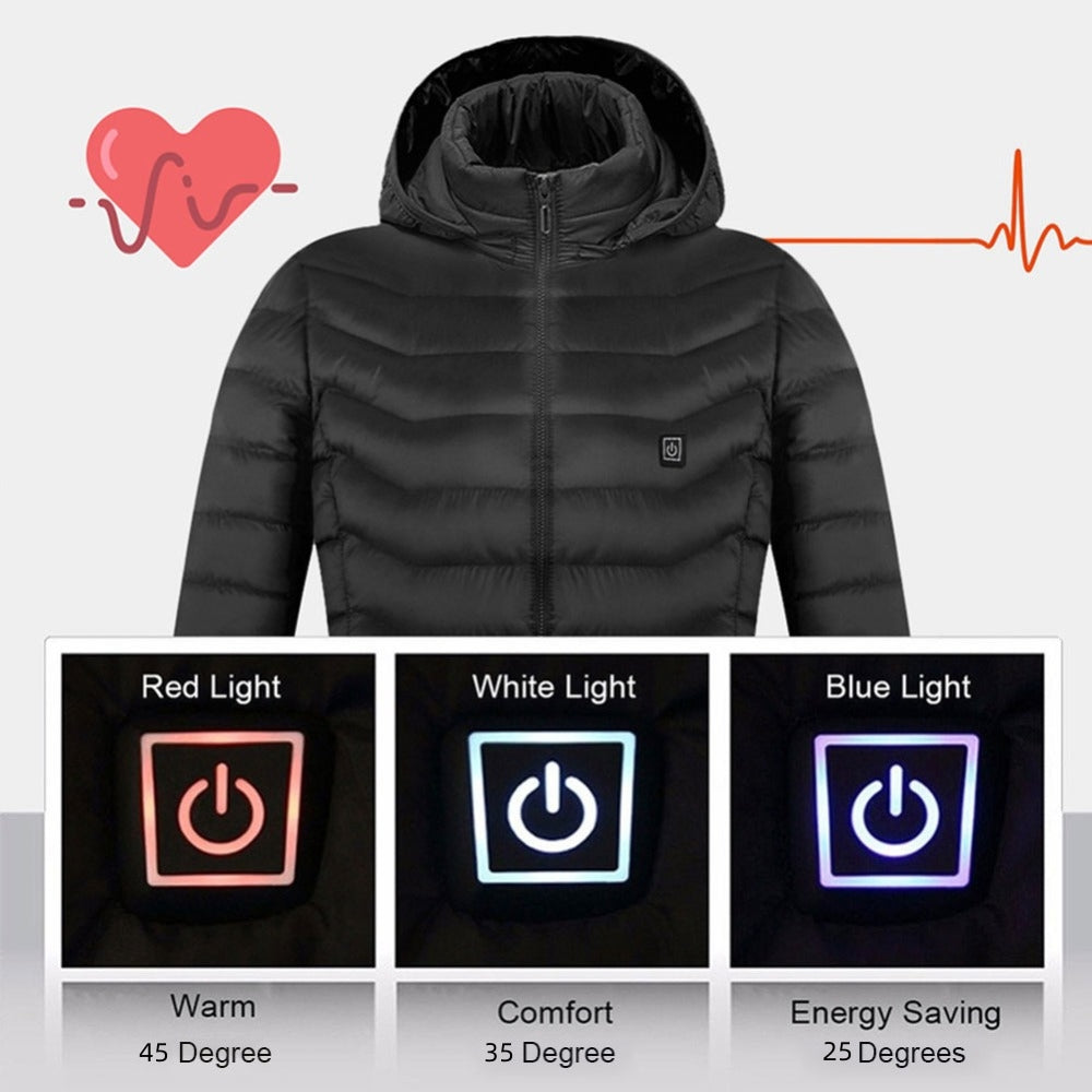 USB Heated Winter Jacket – Stay Warm Anytime, Anywhere