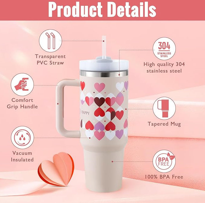 40oz Tumbler Cup – Cute, Spill-Proof & Keeps Drinks Cold All Da
